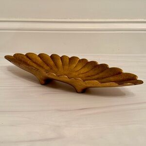 Vintage MCM 1960s Anthony Freeman McFarlin Gold Ceramic Console Bowl #590